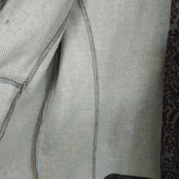 Tommy Hilfiger Animal Print Military Style Open Front Jacket Blazer M - Picture 7 of 11